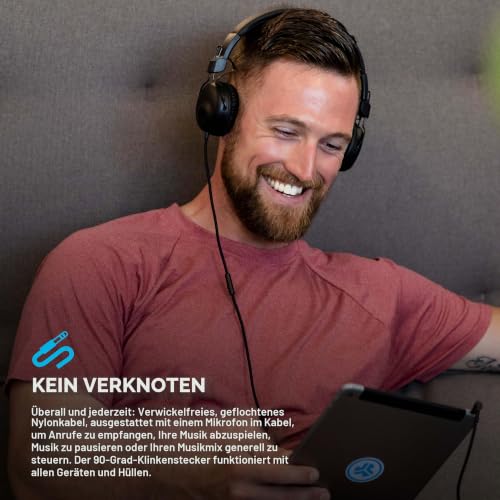 JLab Studio Kopfhörer, Kabelgebundene On-Ear Kopfhörer mit C3-Sound für Kristallklare Klangqualität… – Ansicht 4