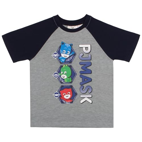 Image of PJ Masks Boy's 3-Piece Set - Short Sleeve Shirt, Tank Top and Shorts - Summer Outfit Bundle for Kids and Toddlers