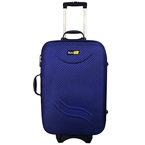 Skyline-TrolleySuitcase-Soft-Shell-Luggage-Antiscratch-Polyester-Speedwheel-Travel-Suitcase-Bag-With-2-Wheels-Navy-Blue-20