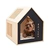 Dog Furniture Crate Wooden Dog Crates for Small Dogs – Medium Dog Crates Dog House for Medium Dogs – Wooden Dog Crates for Small Dogs Furniture Dog Crate – Personalized Housewarming Gift for Pet Owner
