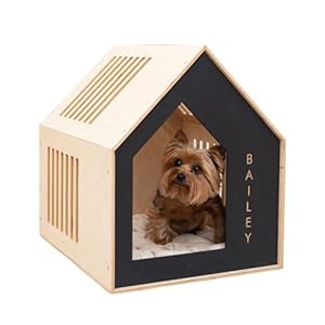 Dog Furniture Crate Wooden Dog Crates for Small Dogs – Medium Dog Crates Dog House for Medium Dogs – Wooden Dog Crates for Small Dogs Furniture Dog Crate – Personalized Housewarming Gift for Pet Owner
