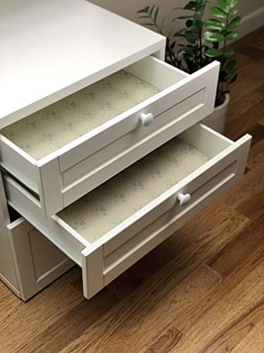 Scentennials Jasmine & Lily (6 Sheets) Scented Fragrant Shelf & Drawer Liners 16.5" x 22" - Great for Dresser, Kitchen, Bathroom, Vanity & Linen Closet