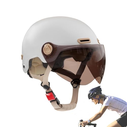Casco de bicicleta reflectante para hombre con gafas magnéticas de protección