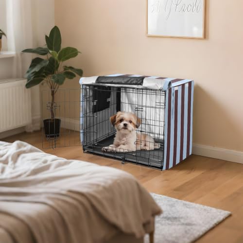 Housse de cage pour chien lavable avec store à rouleau modulable - 8