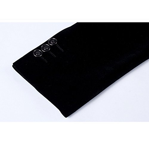 MOGU Men's 1 Button Center Vent Wool Blend Blazer Jacket4