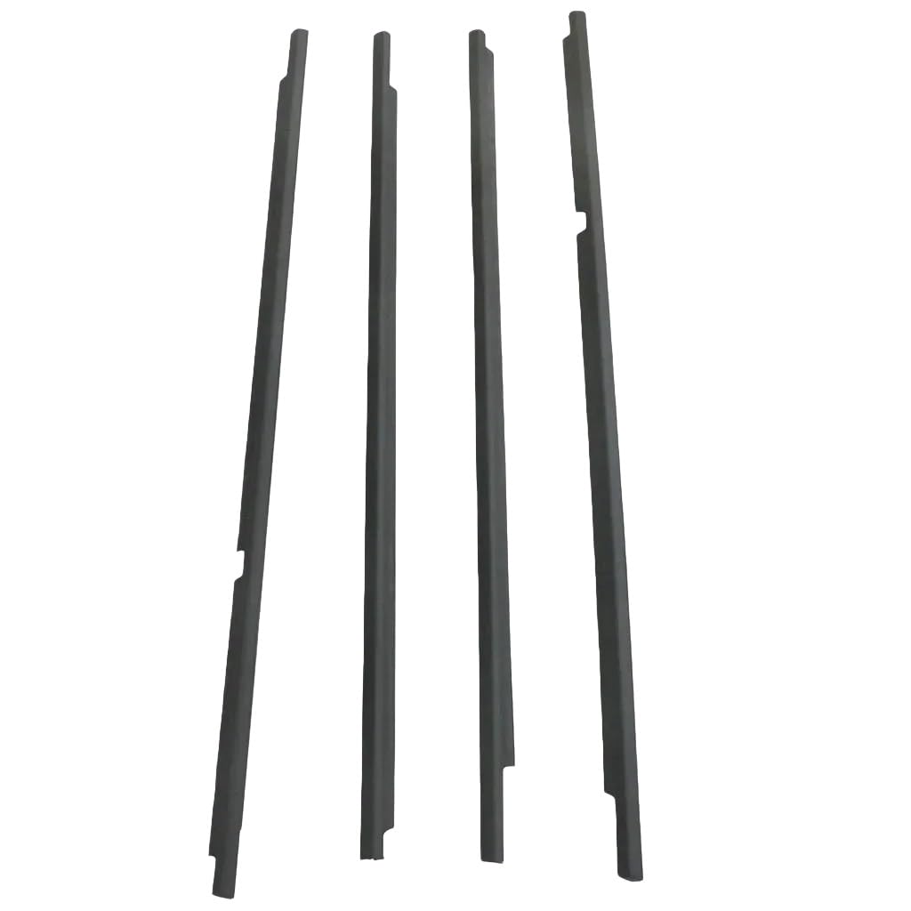 Mzxygkli 4 Pcs Black Car Window Weather Strip 4 Pcs Weatherstrip Seal Glass 75740-60030 Outside Window Rubber For Lx470 For Land For Cruiser For Lc100 1998-2007(4 Pcs Black)
