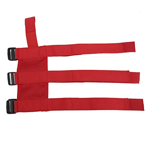 Aramox - Fire Extinguisher Belt, Auto Car Fire Extinguisher Fixing Holder Belt Adjustable Roll Bar Strap Mount Fits for TJ YJ JK CJ(Red)