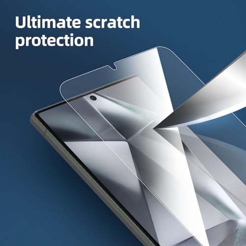 NEW\'C 3 Pack Designed for Samsung Galaxy Serie Screen Protector, Tempered Glass,Case Friendly Ultra Resistant (S24 Ultra 6.8 inches/Transparent) - Thumbnail 6