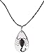 REALBUG Black Scorpion, Necklace, Clear, Small