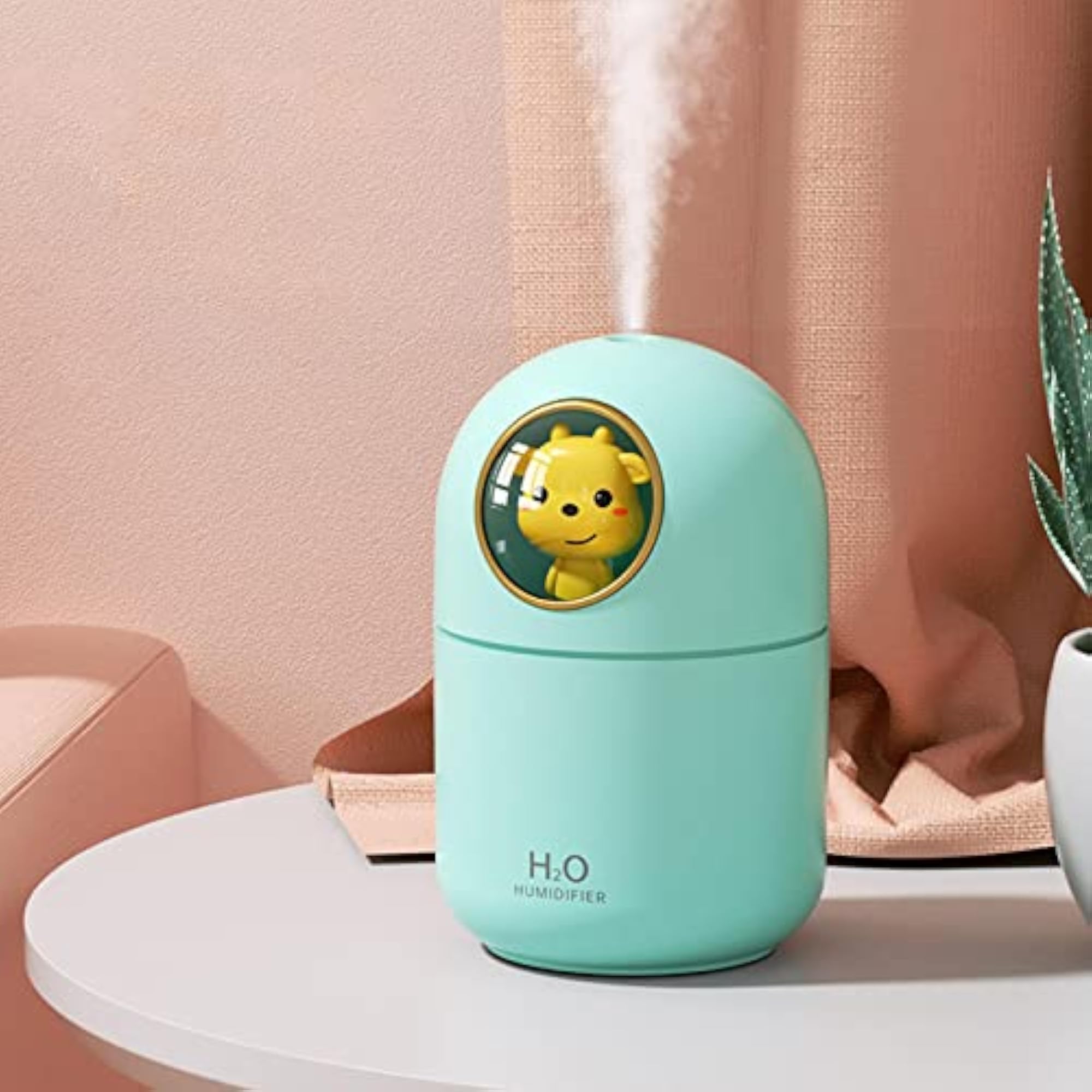 Air Humidifier USB Mist Purifier with LED Night Light