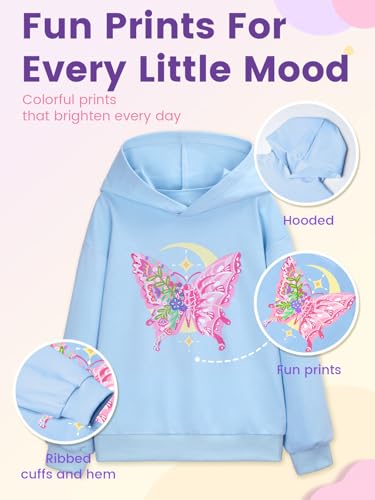 Image of WELAKEN Sweatshirts for Girls Toddler & Kids II Little Girl's Pullover Tops Sweaters & Hoodies