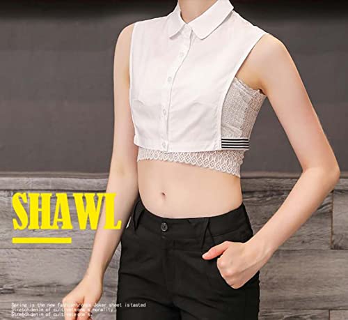 Fendawn Strive Fake Collar Detachable Collar Blouse Half Shirts Collar Replacement Collar for Women