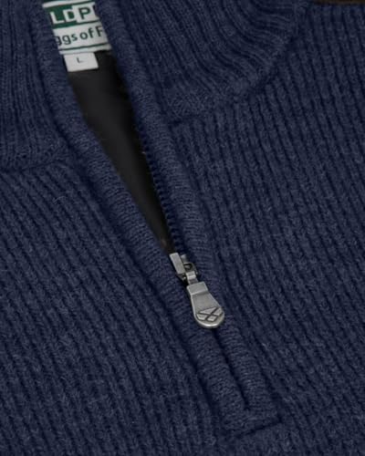 Hebrides II Zip Neck Windproof Pullover - Storm Blue Marl4