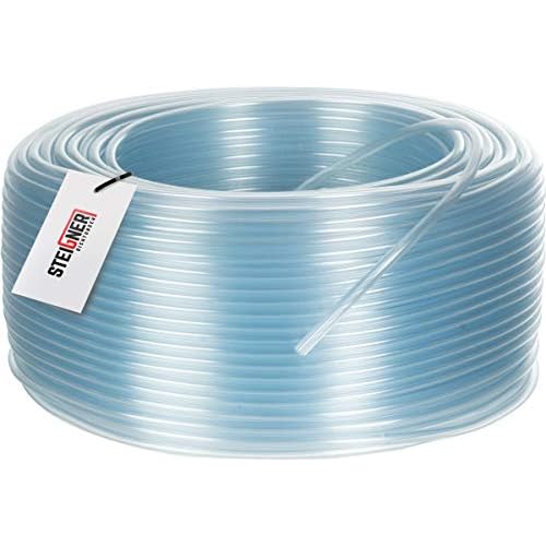STEIGNER Benzinschlauch Wasserschlauch PVC Schlauch Transparent, Durchmesser: 9-12 mm, Länge: 10 m, SBS-14-10
