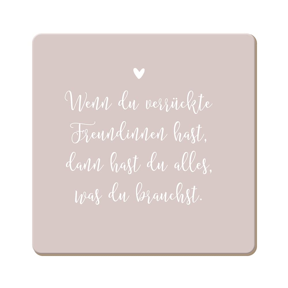 Graphic Workshop Funny Cork Coaster | Crazy Girlfriends, Colourful