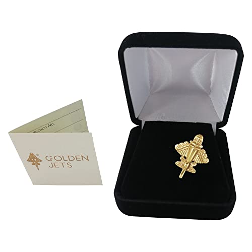 Image of Colombian Emerald & Multi-Material Options | Quimbaya Flyer Lapel Pin | Ancient Alien Golden Jets Collection