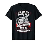 Dieses Motorrad T-Shirt ist ein exklusives Design. Bestelle es als Geschenk für einen Biker-Opa, der das Motorradfahren liebt.