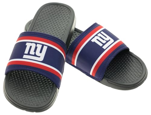 Image of FOCO NFL Team Printed Slide Sandals - Officially Licensed Football Fan Footwear for Comfort & Style