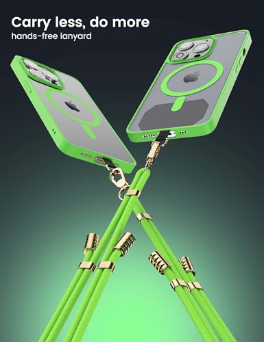 POHFP 4 Sets Green Adjustable Crossbod Cell Phone Lanyard,Travel Essentials - image 2
