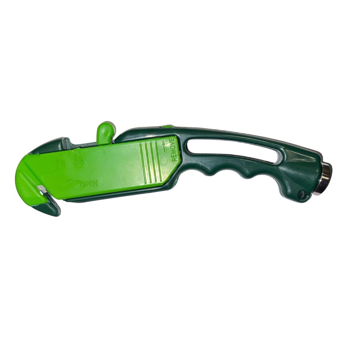 Pack 3 GLADIUS: Taglierino, Cutter Antinfortunistico Professionale a Tripla Funzionalità. Lama retrattile automatica di Sicurezza. Anti-inceppamento, Battichiodi. Perfetto per Carta, Cartone, Tessuti.