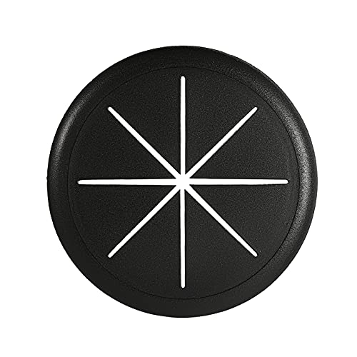 Hycc 10 Pack 2-3/8 Inch Flexible Desk Grommet,Organize Wires And Cables On Office Equipment, Computer Components, Entertainment Systems Effectively - Color: Black #TOP2