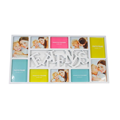 Northlight Dual-Sized Friends Photo Pi Counture Frame Collage Wall Decoration, 28.75", White #TOP13