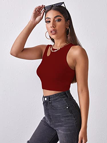 Image of Shasmi Women Crop Top, Ribbed, Stylish Tank Top, Soft and Comfy Fabric has Some Stretch
