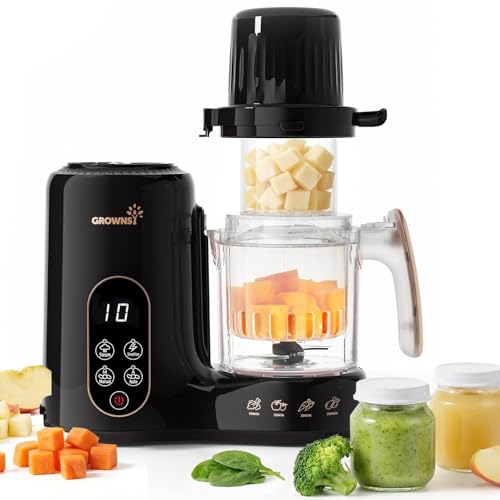 Grownsy Cuocipappa Multifunzione 7-in-1 per Neonati – Cuoce a Vapore,