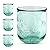 Amici Home Vino Stemless Wine Glasses | 12 Oz | Italian Made, Recycled Green Glass | Cute Water Tumblers for Wine, Beer, Juice, Cocktails, Fresh Drinks (Set of 4)