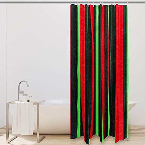 Rideau de douche rayures Noël grunge sans odeur pour douche baignoire - 3