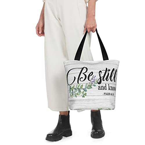 Inspirational Christian Tote Bags For Women Religious Tote Christian Art Gifts Reusable Shopping Tote Bag For Church Events Bible Study Work Travel #TOP6