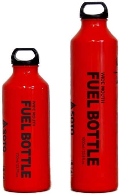 SOTOCamping Wide-Mouth Empty Liquid Fuel Bottle (Red, 720mL)