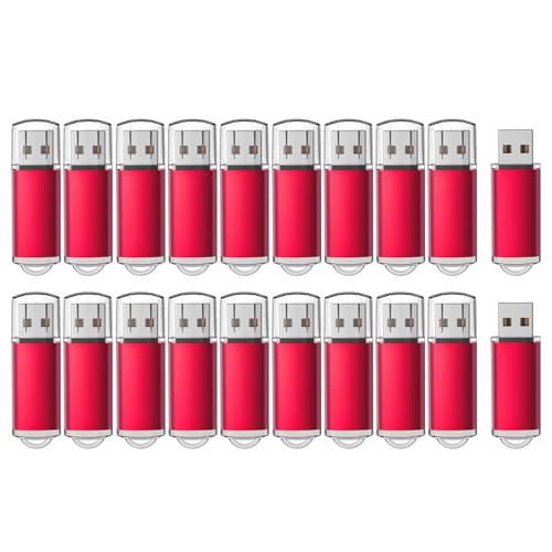 Clé USB 2.0 1 Go RAOYI rouge lot de 20 supports amovibles de stockage