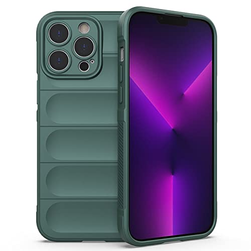 Coque silicone liquide pour iPhone 11 - Protection antichoc vert foncé