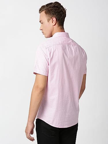 Image of Thomas Scott Men 100% Cotton Regular | Half Sleeve | Dounble Pocket | Checks Printed | | Casual | Shirts