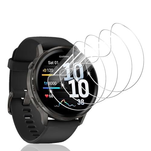 Bekiikoo 4 Piezas Protector para Garmin Venu 4 45mm, TPU flexible de protección completa, HD Antiarañazos, Cobertura Completa Protector de Pantalla para Garmin Venu 4 45mm, [No vidrio templado]