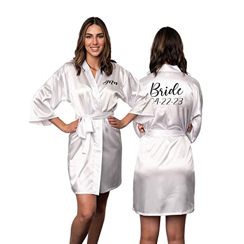 Bridesmaid Robes Personalized in Sizes S-5XL, Bride Robe, Customize for Weddings, Birthdays & More – Add Any Text
