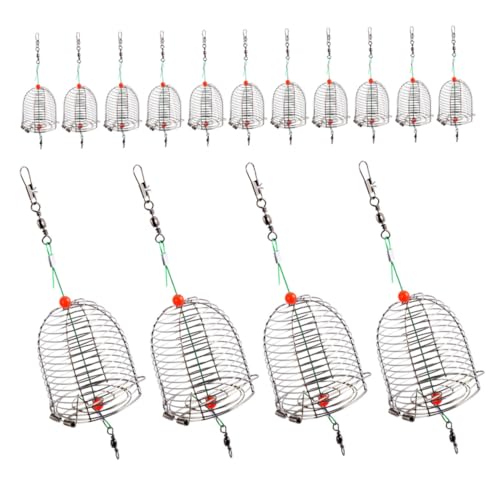 Cages porte-appâts en acier inoxydable pour pêche la carpe et panier portable anti-évasion