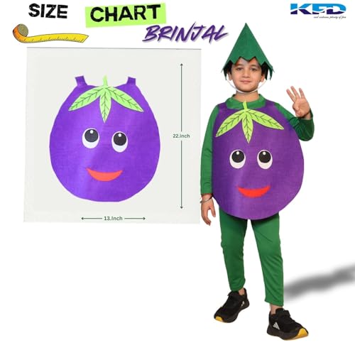 Image of Kaku Fancy Dresses Fruit and Vegetable Costume Paper Cutout with Cap For Kids | Healthy Food Costume For Boys & Girls (Tracksuit Not Included)