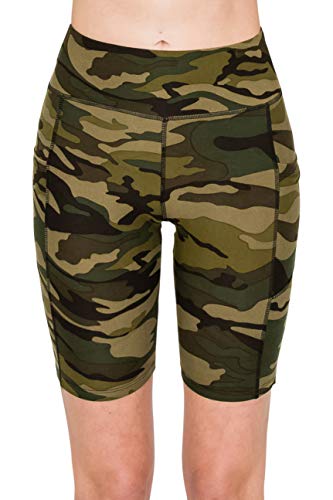 Image of ALWAYS Women's High Waist Bike Shorts - Athletic Workout Tummy Control Stretch Running Yoga Pants