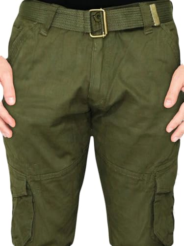 Image of Men's Regular Fit Solid Cargo Pants