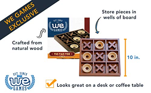 We Games Tic-Tac-Toe Wooden Board Game #TOP1