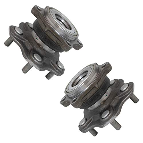 Image of TRQ Rear Left and Right Wheel Bearing and Hub Assembly 2 Piece Set Compatible with 2003-2006 Infiniti G35 / 2007 G35 Coupe Only / 2003-2009 Nissan 350Z