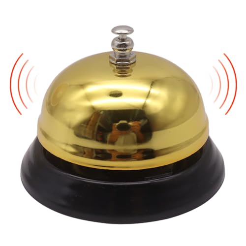Cloche en Métal - Sonnette De Service De Bureau | Métal Cloche De Table | Sonnette D'appel De Bureau | Table D'appel De Espace De Travail | Clochette D'alerte De Cuisine pour Comptoirs