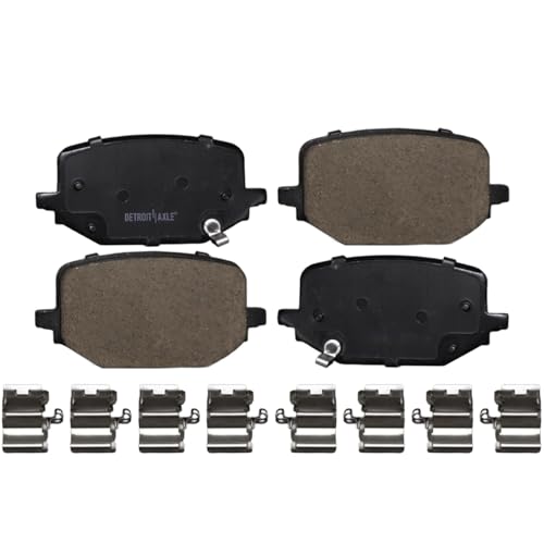 Image of Detroit Axle - Brake Kit for 2020-2025 Lincoln Aviator Disc Brake Rotors | Ceramic Brake Pads with Hardware 2021 2022 2023 2024 Replacement 13.58 inch inch Front and 13.78 inch inch Rear