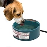 Namsan Heated Dog Bowl, 2.2L, Outdoor Heated Water Bowl for Cats Dogs Chickens Bird Bath, Smart Heated Pet Bowl Provides Drinkable Water in Winter, Wild Animals Winter Thermal-Bowl Warm Water Dish