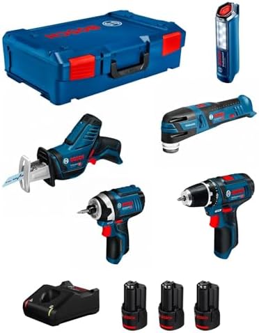 Bosch 5 outils Kit 12 V 3 X GBA 12 V 2 Ah G