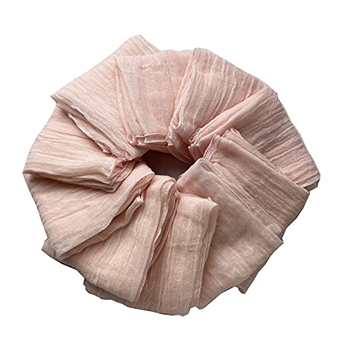 Ehldekol Cheesecloth Gauze Napkins With Wrinkled, Set Of 10, Over Sized 19.5X19.5 Inches, Weddings Decorative Napkins, Hand Dyed 100% Cotton Napkins (Blush Pink, Napkin) #TOP1