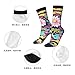 XZDZDX Spring Fest Polyester Mid-Calf Socks 2 Black-1 for Unisex - Skin-Friendly Elastic Fashion Crew Socks