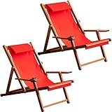 Détendez-vous dans notre fauteuil inclinable sur la plage, au camping ou dans votre jardin ! Fabriquée en bois d'eucalyptus de haute qualité et en tissu polyester, la chaise de plage pliante est résistante aux intempéries et très durable.